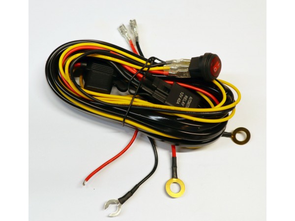 12V 14AWG Heavy Duty Led Light Bar Wiring Harness Relay up to 360w 1 Lead 12ft